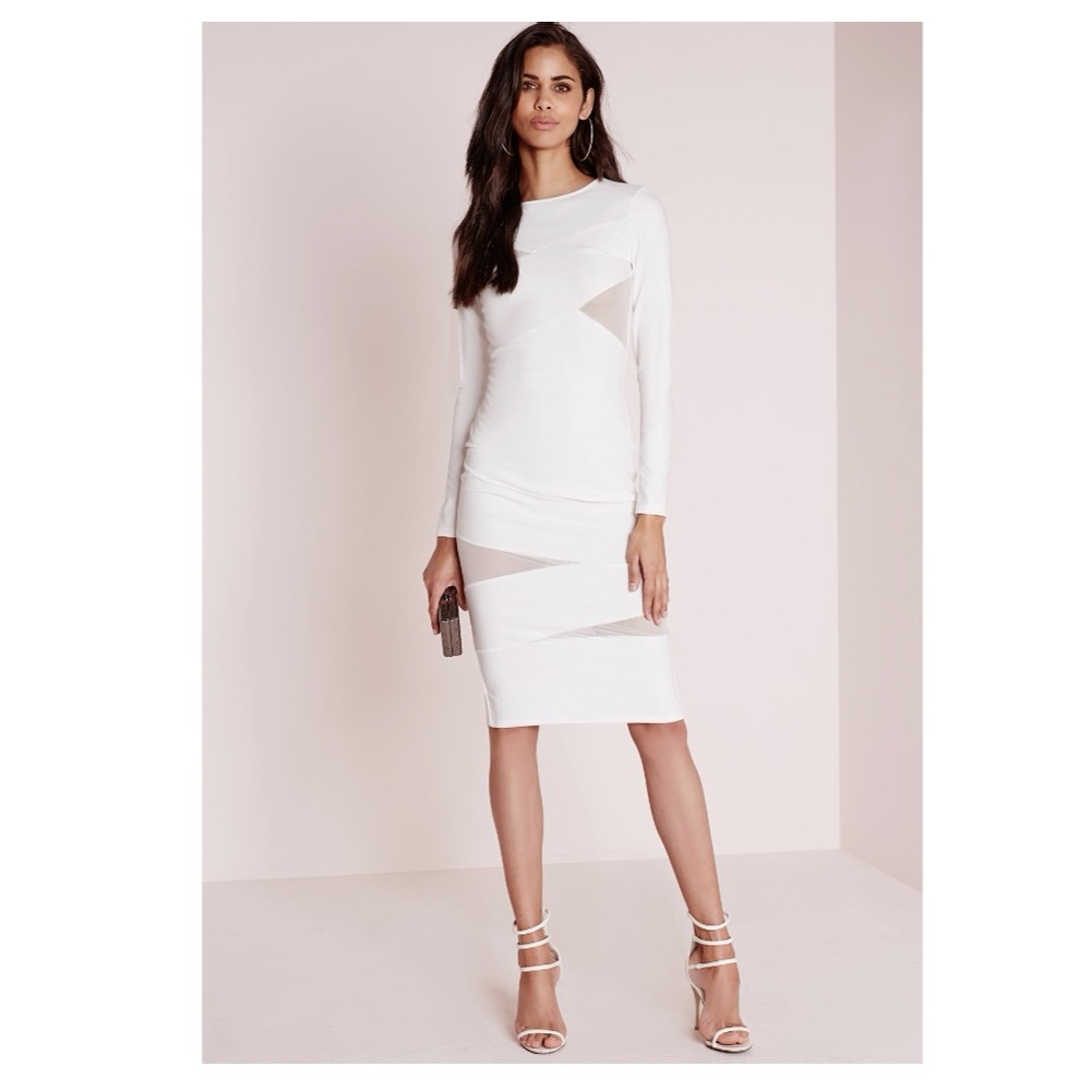 Long sleeve midi dress